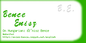 bence enisz business card